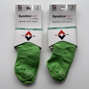 Lot‎ 2 WIGWAM Catalyst SynchroKnit Contour No Slip Tab Sock Large M 9-12 W 10-13